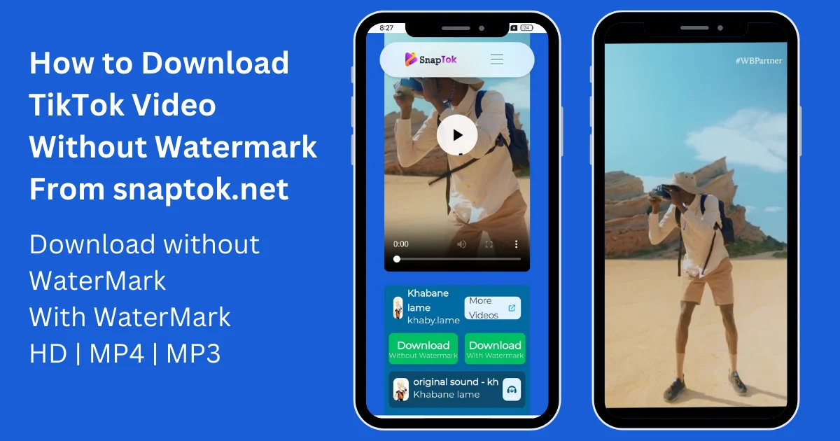 Cara Download Video TikTok Tanpa Watermark Dari snaptok.net